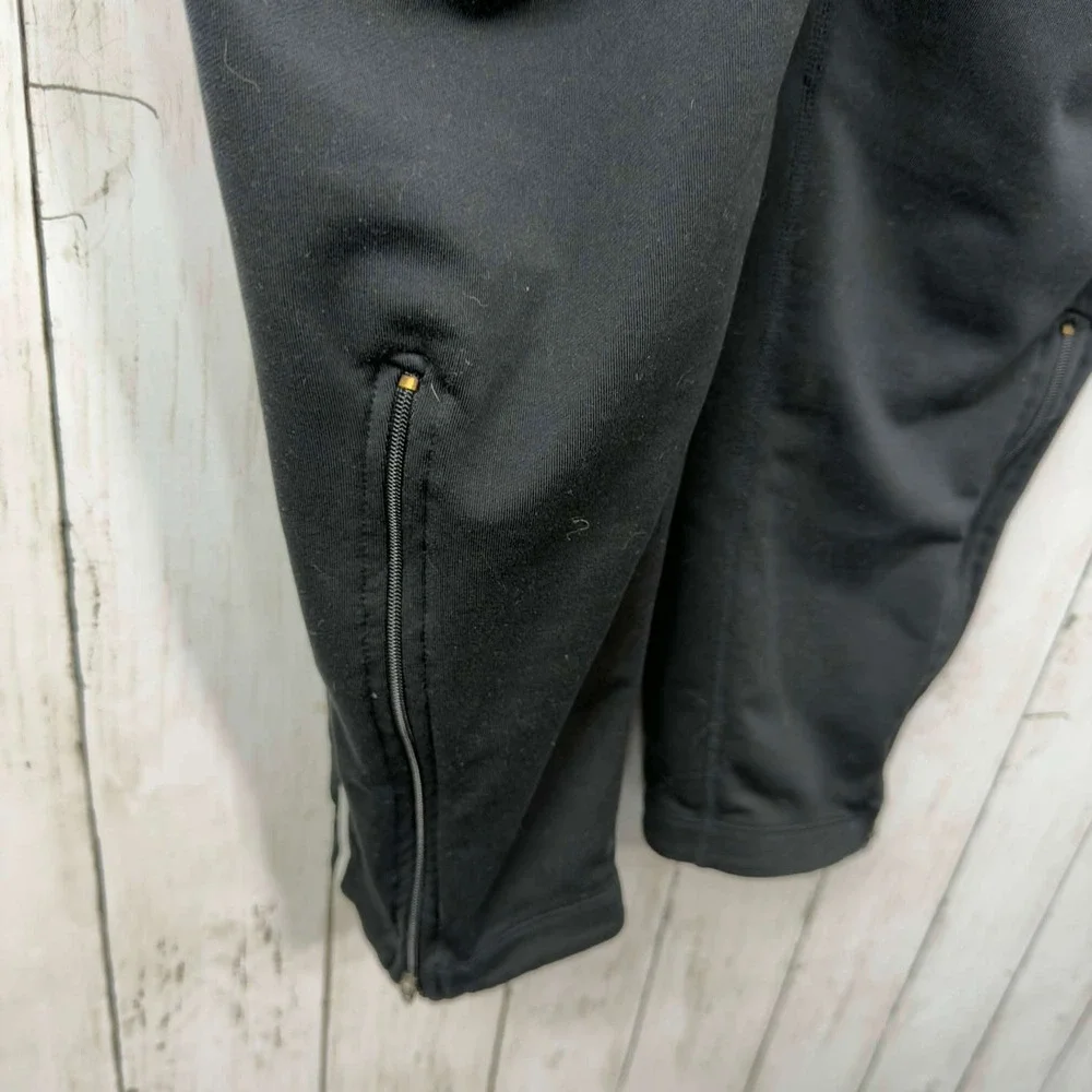 Nike Men's Black Dri-FIT Ankle Zip Athletic Track Pants Size XL